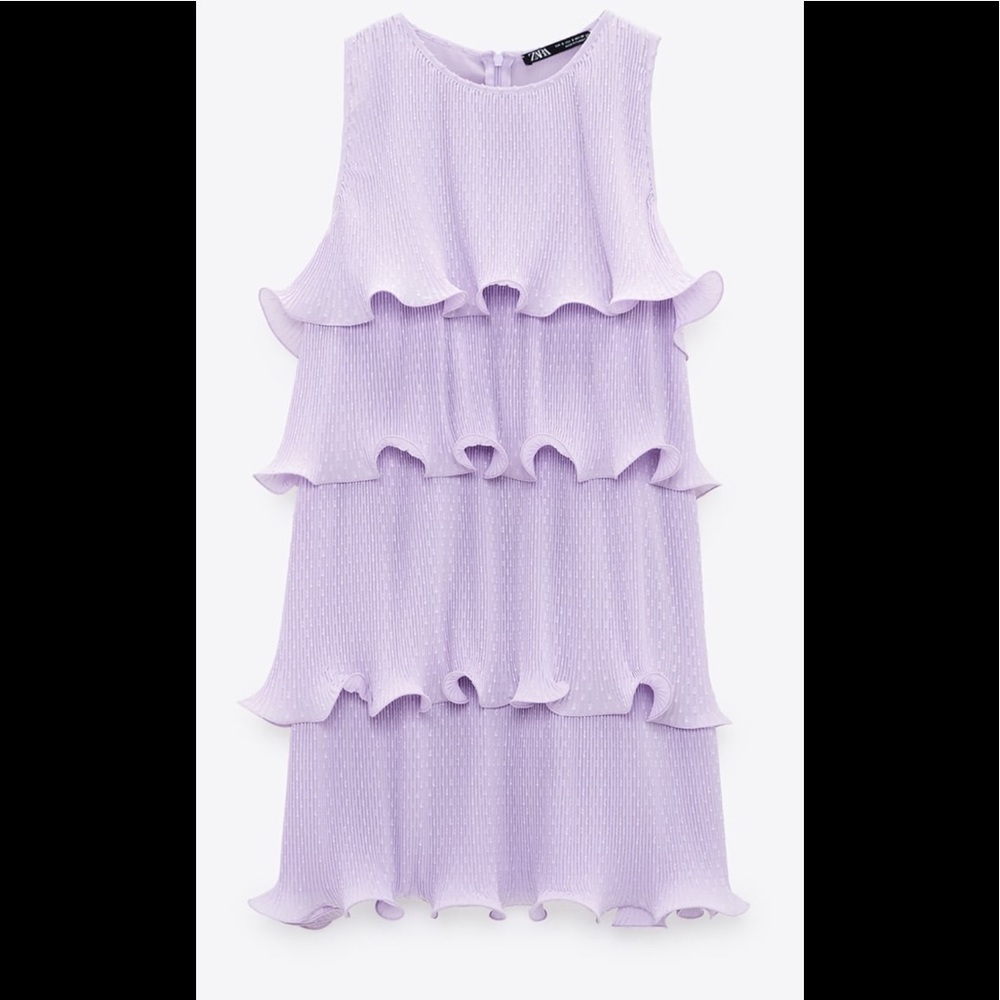 Zara size S purple color women’s dress party dress